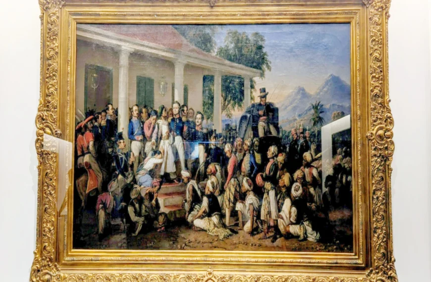 Penangkapan Pangeran Diponegoro karya Raden Saleh